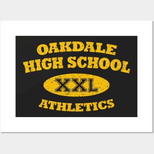 Oakdale High School Athletics (Yellow/Worn) Posters and Art